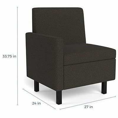 Safco Movvi Modular Single-Seat Chair with Right Arm (MISSARDT16)