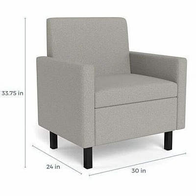 Safco Movvi Modular Single-Seat Chair with Both Arms (MISSABDT15)