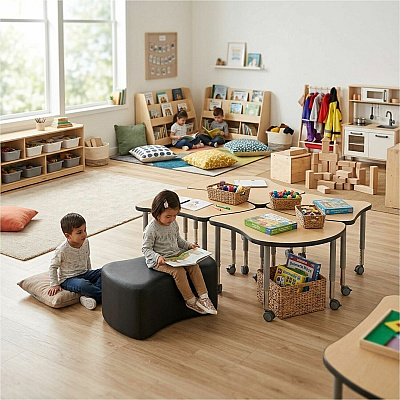 Learniture Shapes Series II Bowtie Modular Soft Seating (LNT1016BKA)