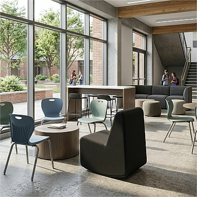 Learniture Shapes Series II 4-Tier Soft Seating (LNTSSRBK)