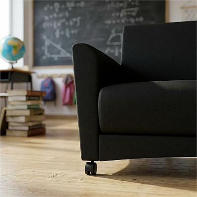 Learniture Shapes Series II Common Area Sofa (LNT1700BK)