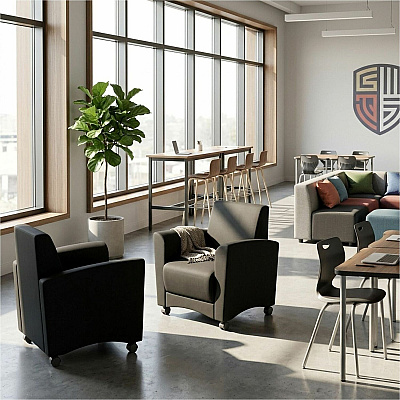 Learniture Shapes Series II Common Area Chair (LNT1600BK)