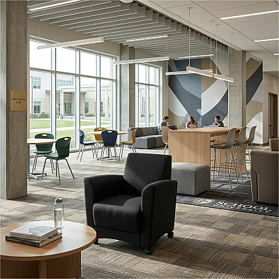 Learniture Shapes Series II Common Area Chair (LNT1600BK)