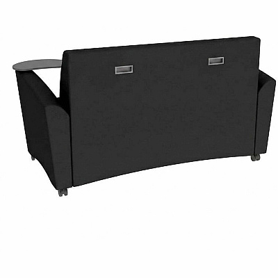 Learniture Common Area Sofa with Tablet Arms (LNT1701BKCS)