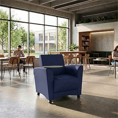 Learniture Shapes Series II Common Area Chair w/Tablet Arm (LNT1601266GT)