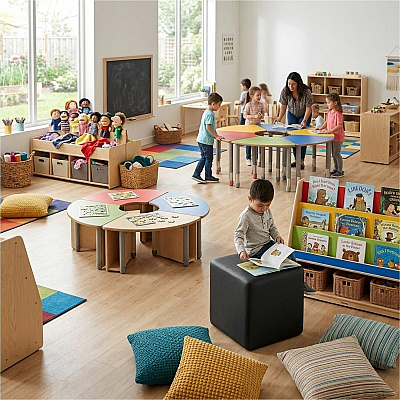 Learniture Shapes Series II Modular Cube Soft Seating (LNT1001BK)