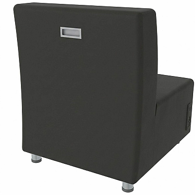 Learniture Shapes Series II Chair w/Charging Ports (LNT1022BKA)