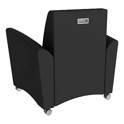 Learniture Shapes Series II Common Area Chair w/Tablet Arm (LNT1601BKGT)