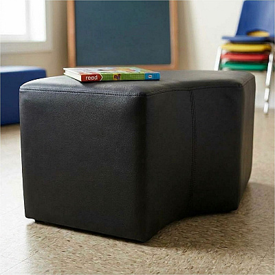 Learniture Shapes Series II 1/4 Round Soft Seating (LNT1012BKA)