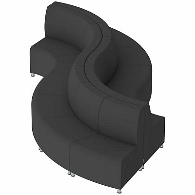Learniture Shapes Series II Banquette Soft Seating (LNT3005BK)