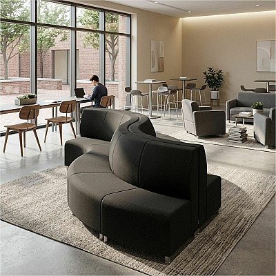 Learniture Shapes Series II Banquette Soft Seating (LNT3005BK)