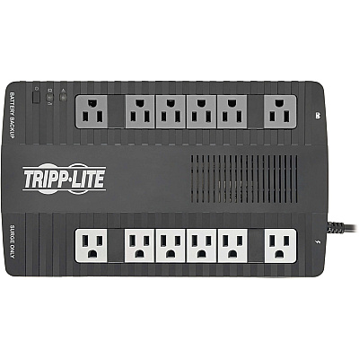 Tripp Lite 750VA 450W Line-Interactive UPS - 12 NEMA 5-15R Outlets, AVR, 120V, 50/60 Hz, USB, Desktop/Wall Mount (AVR750U)