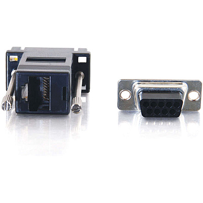 C2G Rj45/db9f Modular Adapter - Black (02943)