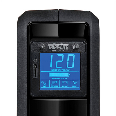 Tripp Lite OmniSmart LCD 120V 650VA 350W Line-Interactive UPS, Tower, LCD display, USB port (OMNI650LCD)