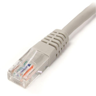 StarTech 1ft Gray Molded Cat5e Utp Patch Cable (M45PATCH1GR)
