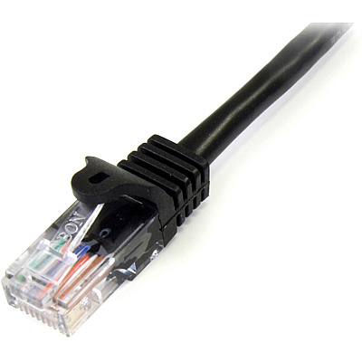 StarTech 10ft Black Cat5e Snagless Patch Cable (45PATCH10BK)
