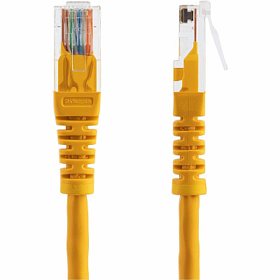 StarTech 1ft Yellow Molded Cat5e Utp Patch Cable (M45PATCH1YL)