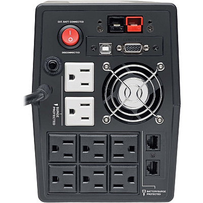 Tripp Lite 1440VA 940W Line-Interactive UPS - 8 NEMA 5-15R Outlets, AVR, USB, Serial, LCD, Extended Run, Tower (OMNIVS1500XL)