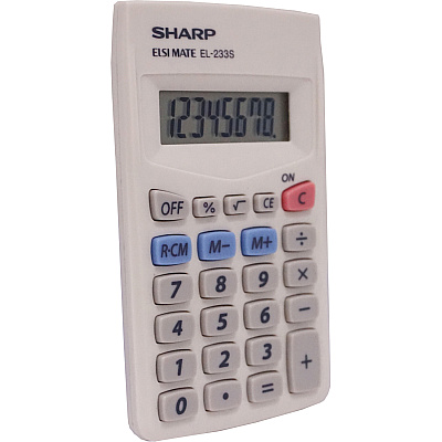 Sharp EL-233SB 8-Digit Pocket Calculator