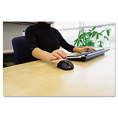 Innovera Wireless Optical Mouse with USB-A, 2.4 GHz Frequency/32 ft Wireless Range, Left/Right Hand Use, Gray/Black (IVR61025)