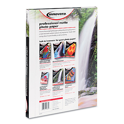 Innovera Heavyweight Photo Paper, 11 mil, 8.5 x 11, Matte White, 50/Pack (IVR99650)