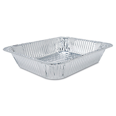 HFA Aluminum Oblong Container, 1-lb Capacity, 4.56 x 5.56 x 1.63, Silver, 1,000/Carton (HFA205930)