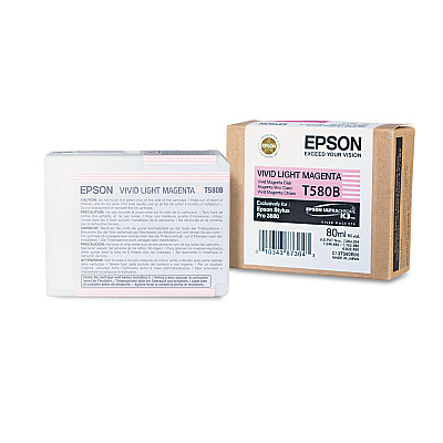 Epson T580B00 UltraChrome K3 Ink, Vivid Light Magenta