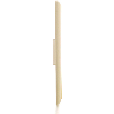 C2G 1-port Keystone Wallplate Ivory (03710)