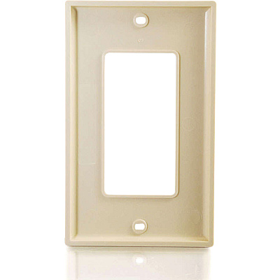 C2G Single Gang Decora Wallplate Ivory (03724)