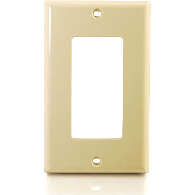 C2G Single Gang Decora Wallplate Ivory (03724)