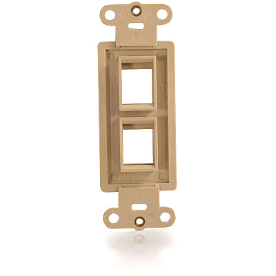 C2G Decora Multimedia Insert 2-port Ivory (03720)