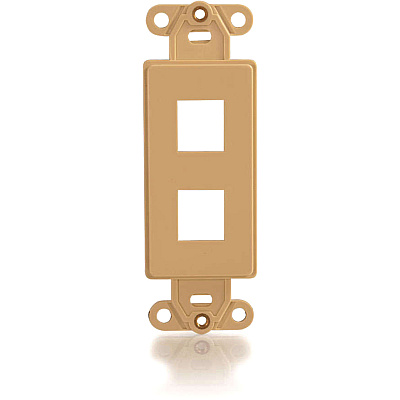C2G Decora Multimedia Insert 2-port Ivory (03720)
