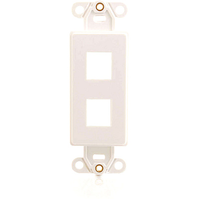 C2G Decora Multimedia Insert 2-port White (03721)