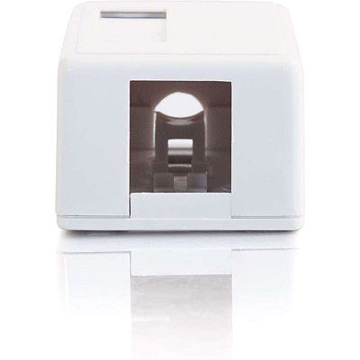 C2G 1-port Keystone Surface Mount Box White (03831)