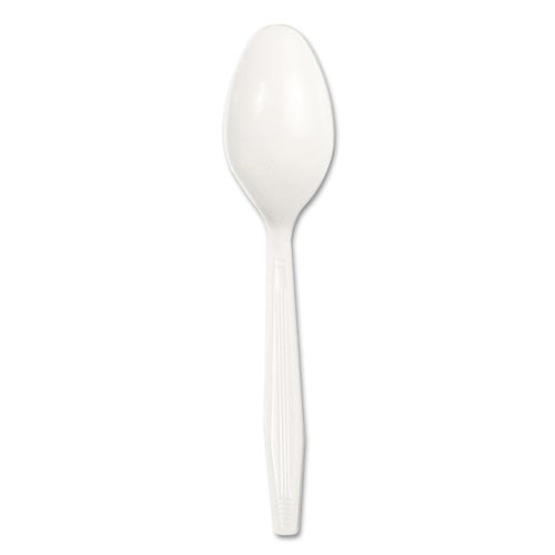 Boardwalk Heavyweight Polystyrene Cutlery, Teaspoon, White, 1000/Carton (SPOONHW)