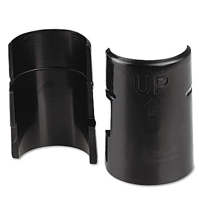 Alera Wire Shelving Shelf Lock Clips, Plastic, Black, 4 Clips/Pack (ALESW59SLBL)