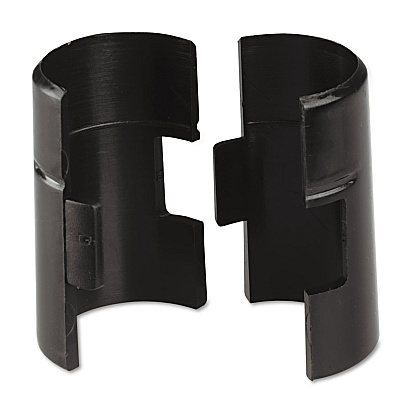 Alera Wire Shelving Shelf Lock Clips, Plastic, Black, 4 Clips/Pack (ALESW59SLBL)