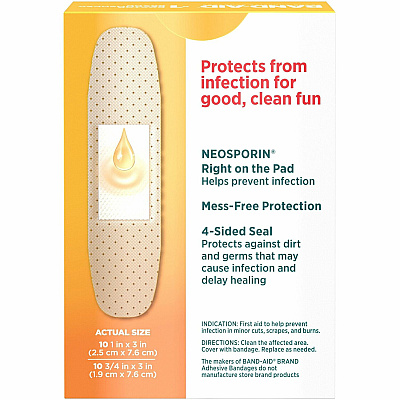 BAND-AID Adhesive Bandages Infection Defense with Neosporin (JOJ5570)