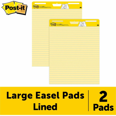 Post-it Self-Stick Easel Pads with Faint Rule (MMM561)