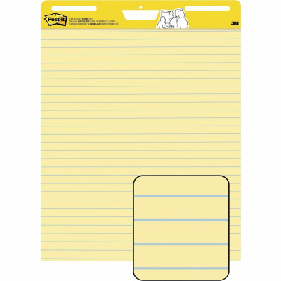Post-it Self-Stick Easel Pads with Faint Rule (MMM561)