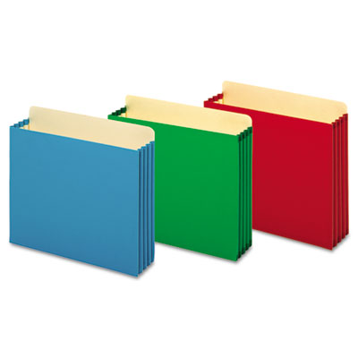 Pendaflex File Cabinet Pockets, 3.5" Expansion, Letter Size, Green, 10/Box (PFXFC1524PGRE)