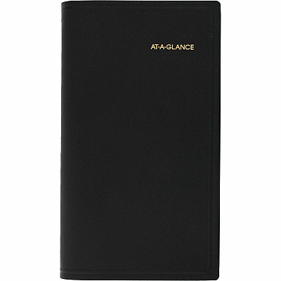 At-A-Glance Monthly Planner, Black, Pocket, 3 1/2" x 6" (7006405)