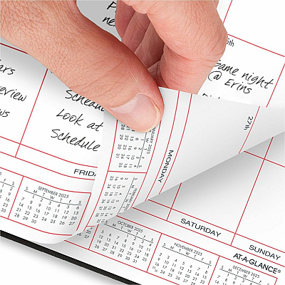 AT-A-GLANCE Monthly Planner in Business Week Format, 10 x 8, Black Cover, 12-Month (Jan to Dec): 2026 (7013005)