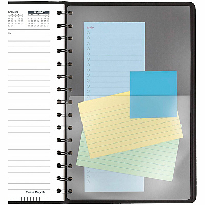 AT-A-GLANCE Daily Appointment Book with 30-Minute Appointments, 8 x 5, Black Cover, 12-Month (Jan to Dec): 2026 (7020705)