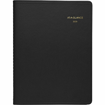 AT-A-GLANCE Two-Person Group Daily Appointment Book, 11 x 8, Black Cover, 12-Month (Jan to Dec): 2026 (7022205)