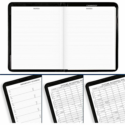 AT-A-GLANCE Executive Monthly Padfolio, 11 x 9, Black Cover, 13-Month: Jan 2026 to Jan 2027 (7029005)