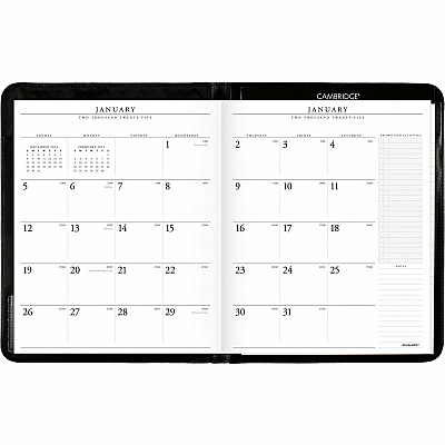 AT-A-GLANCE Executive Monthly Padfolio, 11 x 9, Black Cover, 13-Month: Jan 2026 to Jan 2027 (7029005)