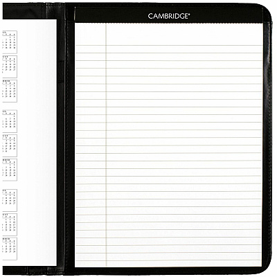 AT-A-GLANCE Executive Monthly Padfolio, 11 x 9, Black Cover, 13-Month: Jan 2026 to Jan 2027 (7029005)