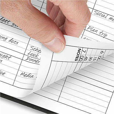 AT-A-GLANCE Four-Person Group Daily Appointment Book, 11 x 8, Black Cover, 12-Month (Jan to Dec): 2026 (7082205)