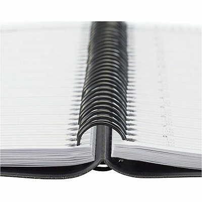AT-A-GLANCE Four-Person Group Daily Appointment Book, 11 x 8, Black Cover, 12-Month (Jan to Dec): 2026 (7082205)